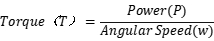 Torque formula