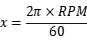 Angular velocity formula